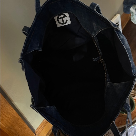 Large Telfar Denim Tote Bag- New With Tags, never used - Picture 5 of 6